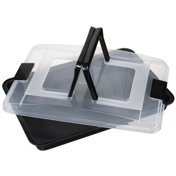 Kaiser Inspiration Baking Tray 42x29 Cm With Transport Cover Mold Preto