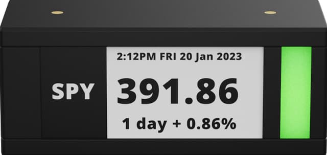 TickrMeter Stock smartskærm