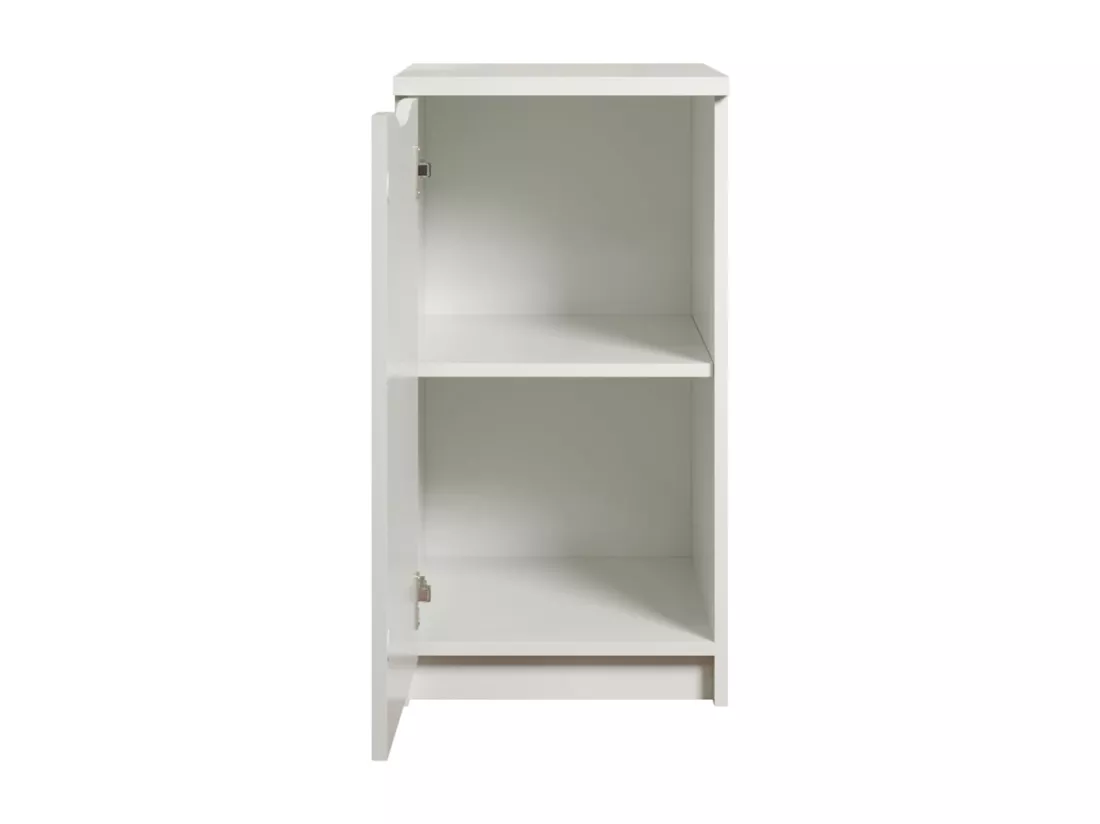 Caisson de bureau 1 porte laqué blanc Badi