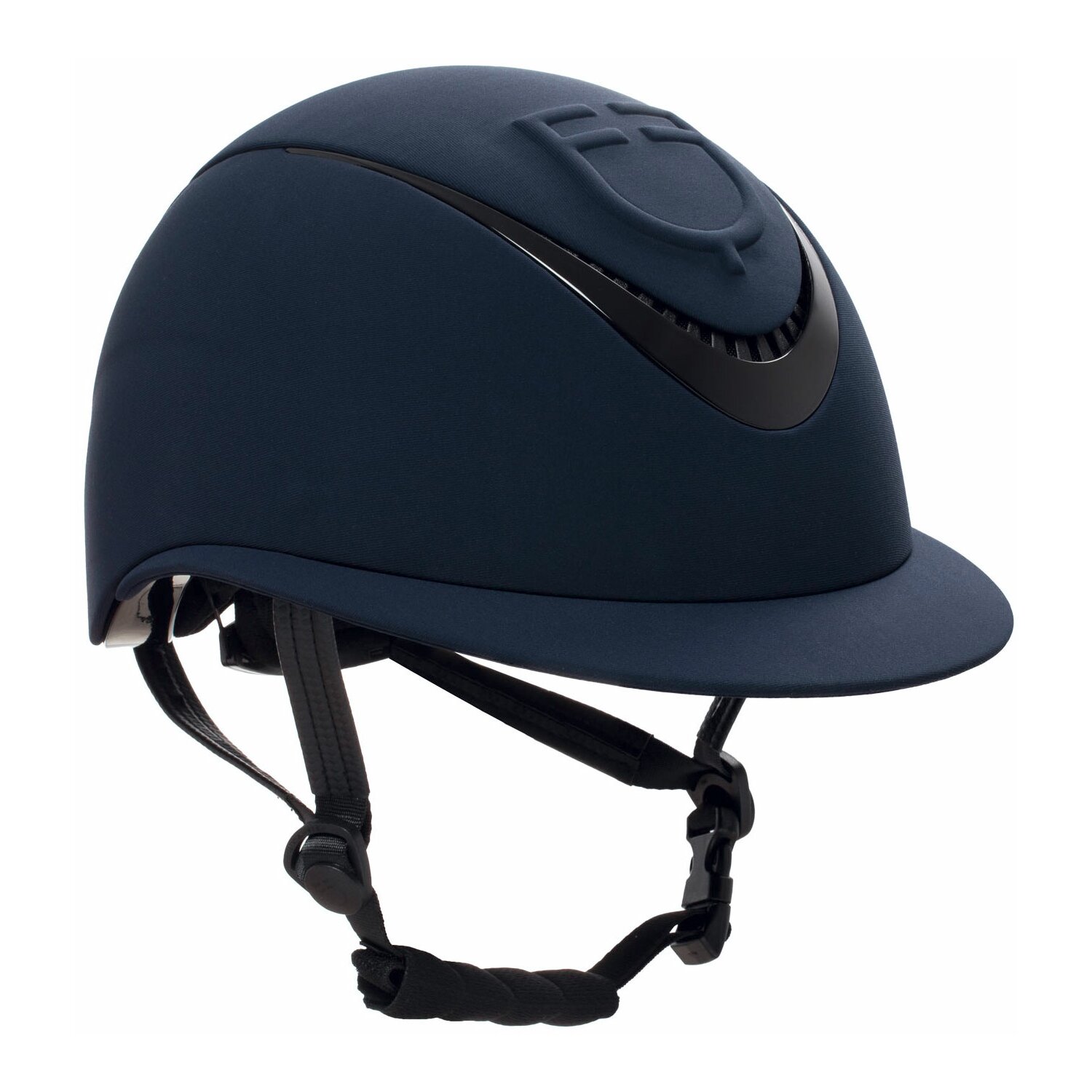 EQUESTRO Reithelm Meteor Wide Visor, für Kinder und Erwachsene  - navy