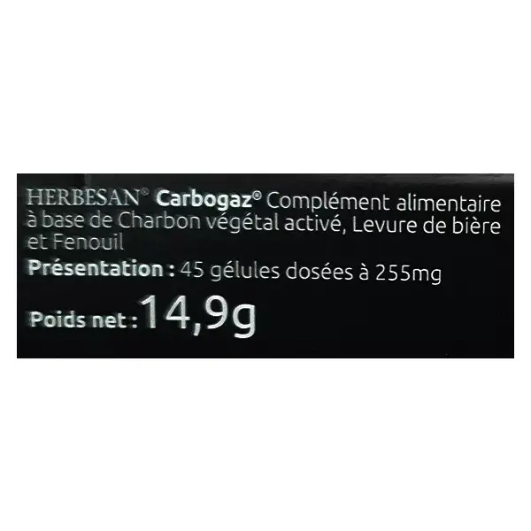 Herbesan Carbogaz 45 cápsulas