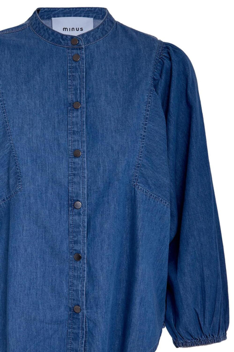 Minus blauwe dames blouse