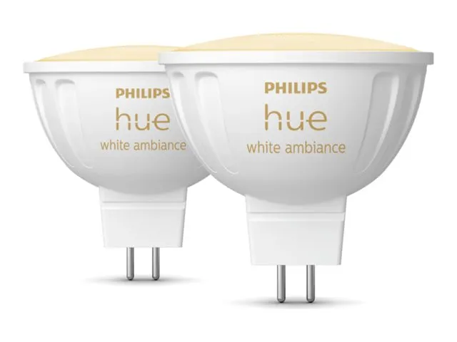 Philips Hue White Ambiance MR16 - GU5.3 pærer - 2-pak
