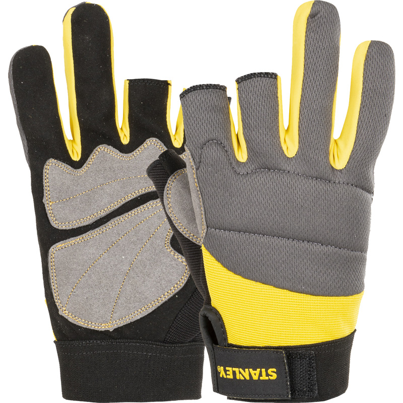 Stanley werkhandschoenen L, 3 open vingers