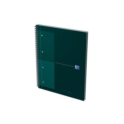Oxford Notebook - Cahier à reliure intégrale - reliure à anneaux métalliques - A4+ - 80 feuilles / 160 pages - petits carreaux (5x5 mm) couleurs assorties
