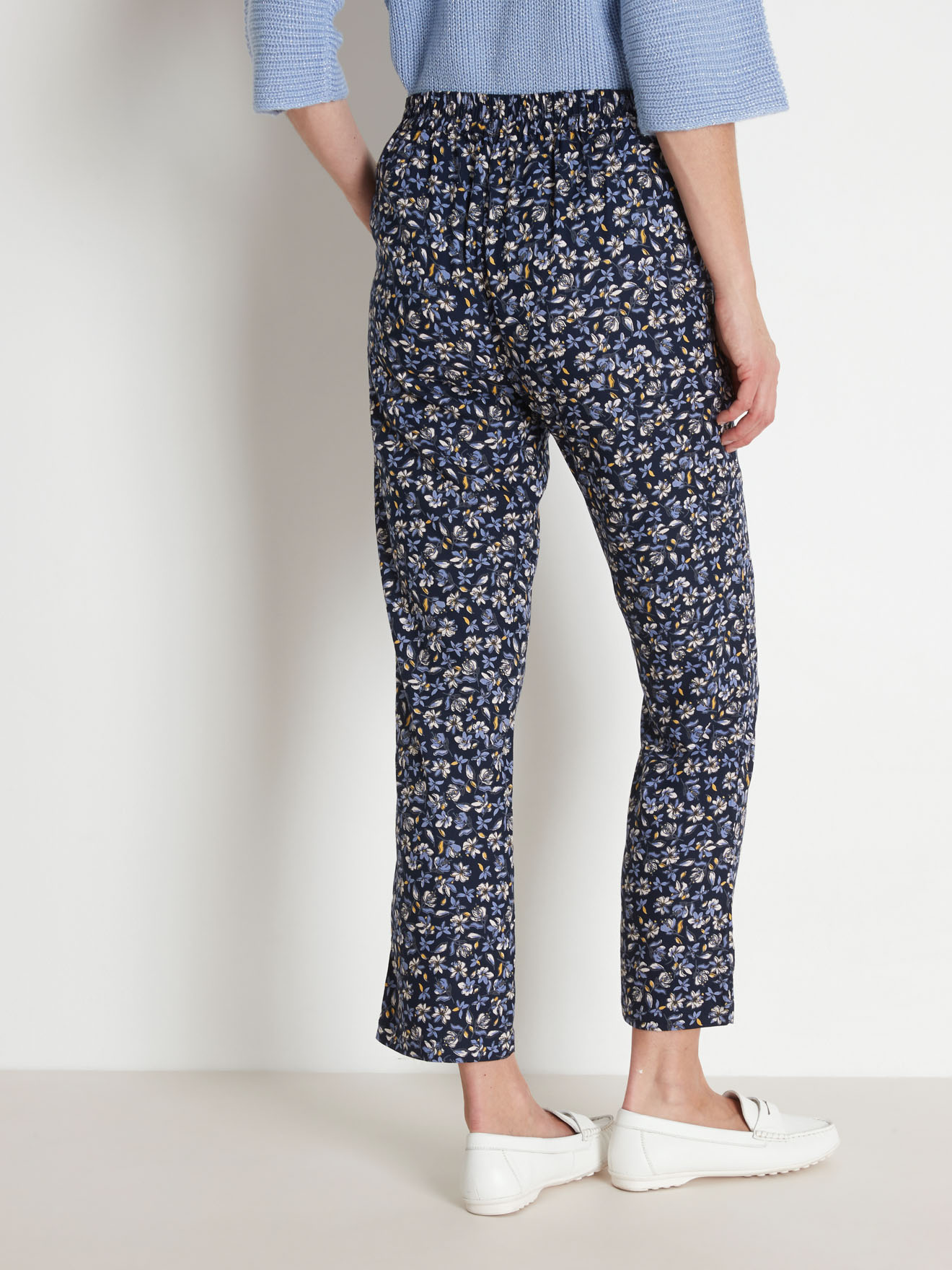 Pantalon fluide élastiqué