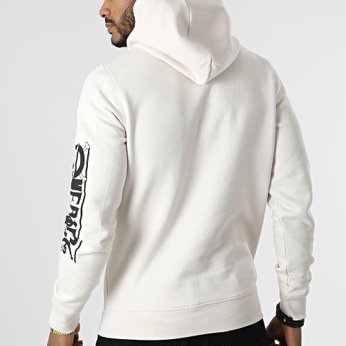Sweat Capuche Mugiwara Beige Noir