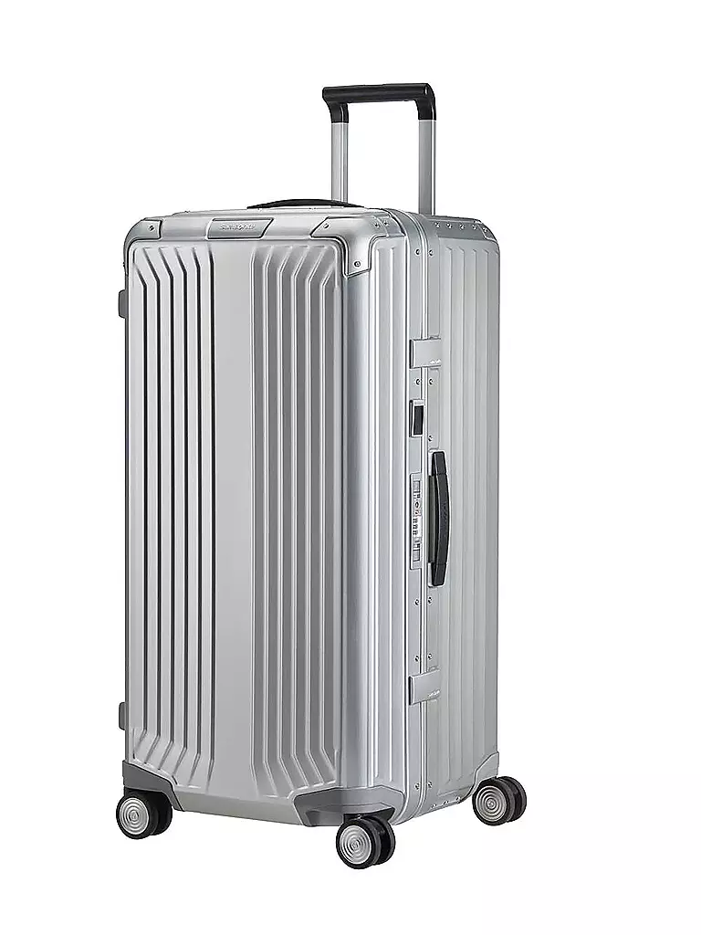 SAMSONITE Trolley Lite Box Alu Trunk 80cm aluminium  silber