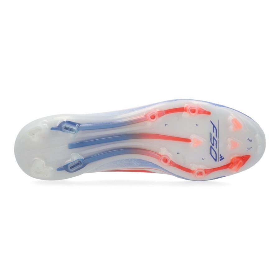 adidas F50 Elite Laceless FG Advancement - Blanc/Rouge/Bleu