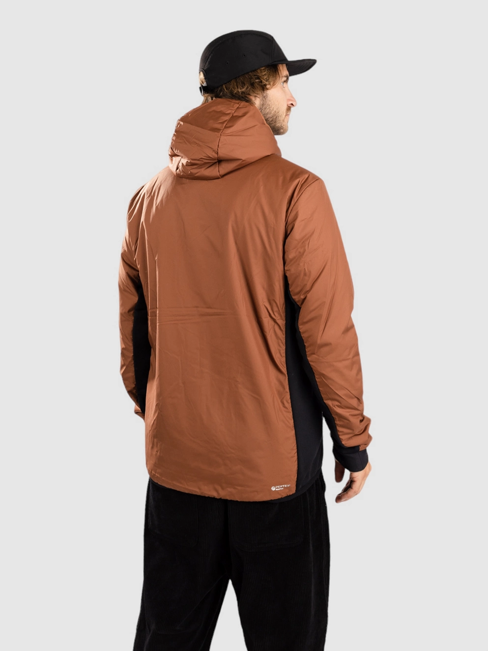 Mons Royale Merino Arete Insulator Jacket dark copper / black