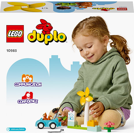 LEGO® DUPLO® By Vindmølle og elbil 10985