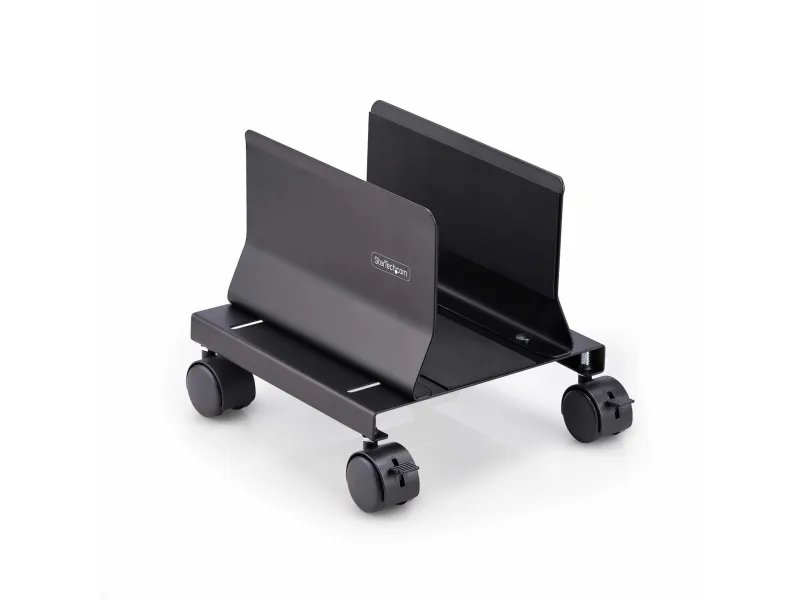 StarTech.com Computer Tower Cart Rolling CPU Caddy w/ Wheels, Adjustable - Vogn med hjul - for personal computer - stål - sort