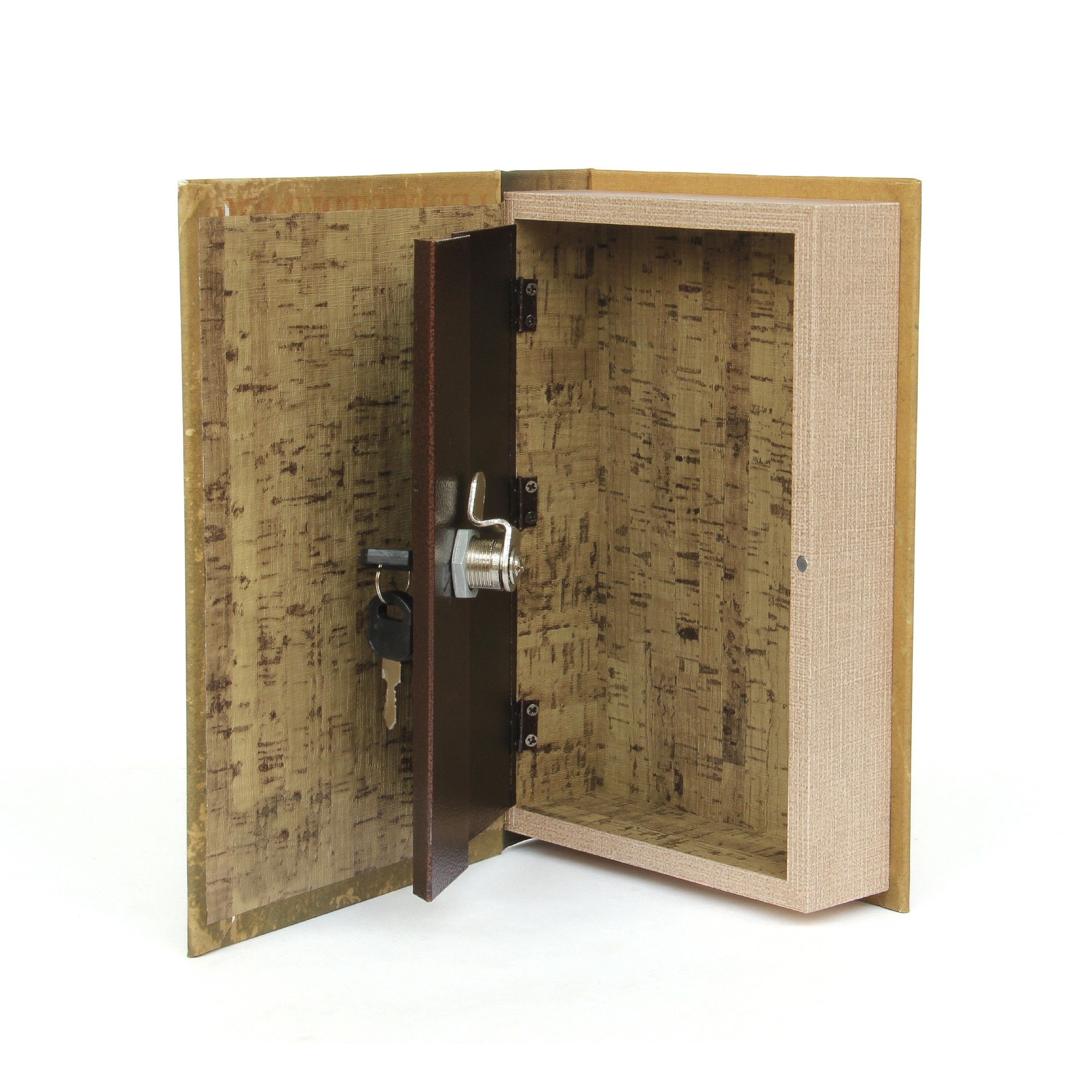 Buchhülle 'Lederstrumpf' mit Schließfach, T 5 cm, B 16 cm, H 24 cm von fischer's lagerhaus