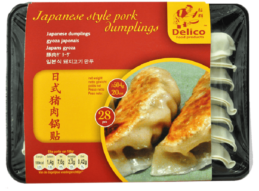 Delico Food Bevroren Japanse style Gyoza met Varkensvlees 28st 504g