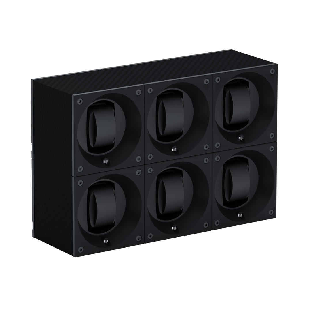 SwissKubik Masterbox Carbon - 6 Uhren