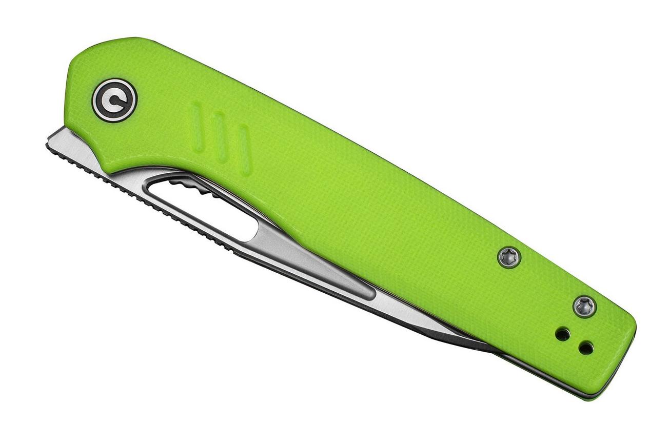 Civivi Guile C24062B-2 Satin 14C28N, Fluorescent Green G10, zakmes, Shawn Ashmore design