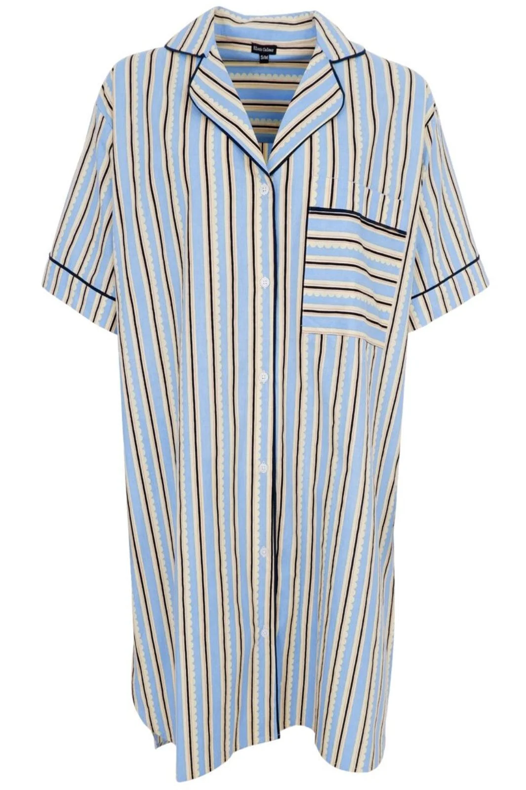 Black Colour Bcnorma Shirt Dress sky blue