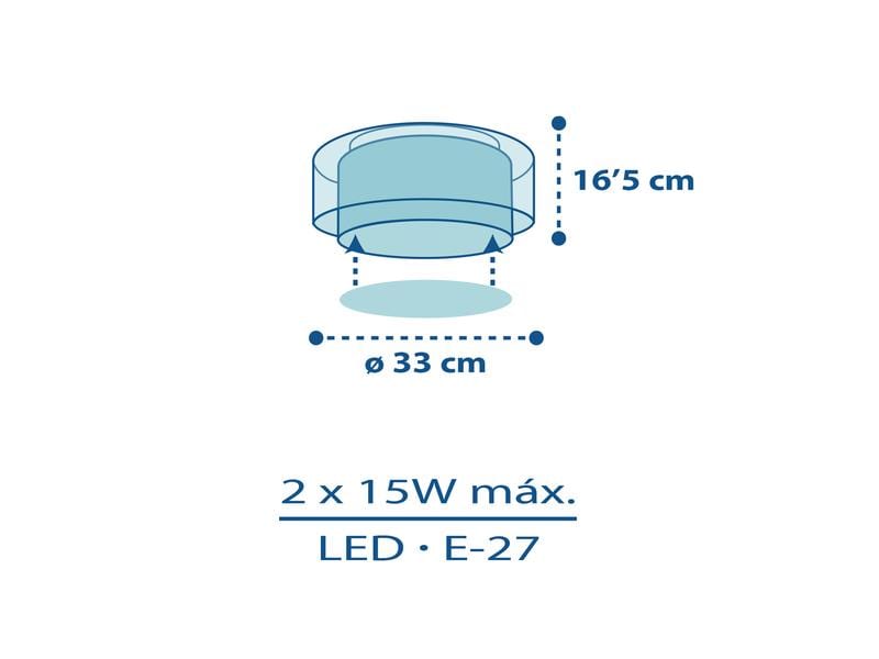 Dalber Deckenlampe Police Deckenleuchte mit Doppelschirm für Kinder