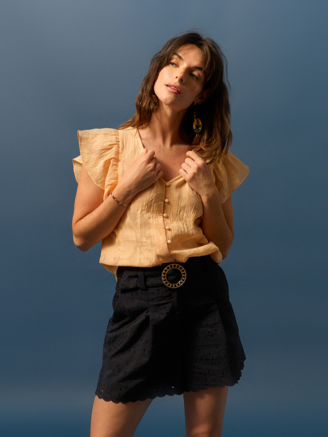Blouse taille cintrée