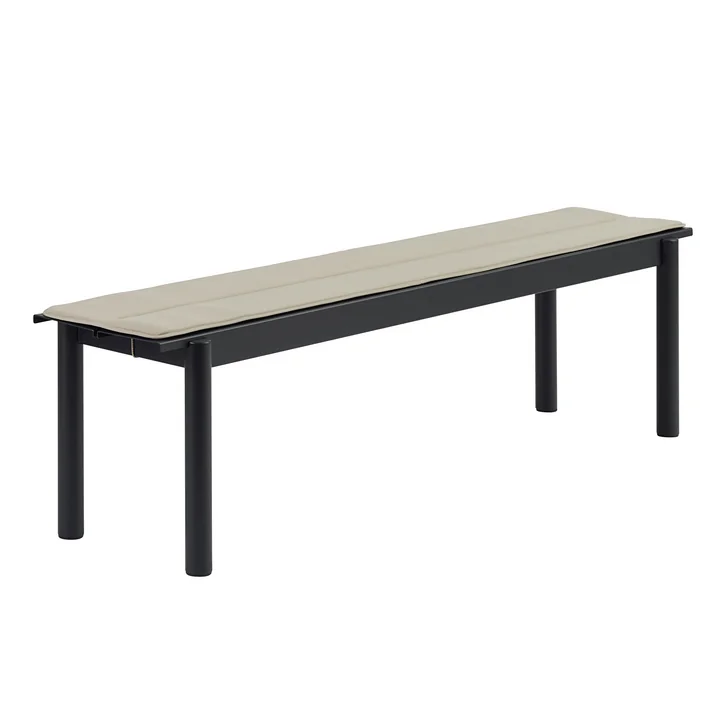 Muuto - Sitzkissen für Linear Steel Bank, L 170 cm, hellgrau