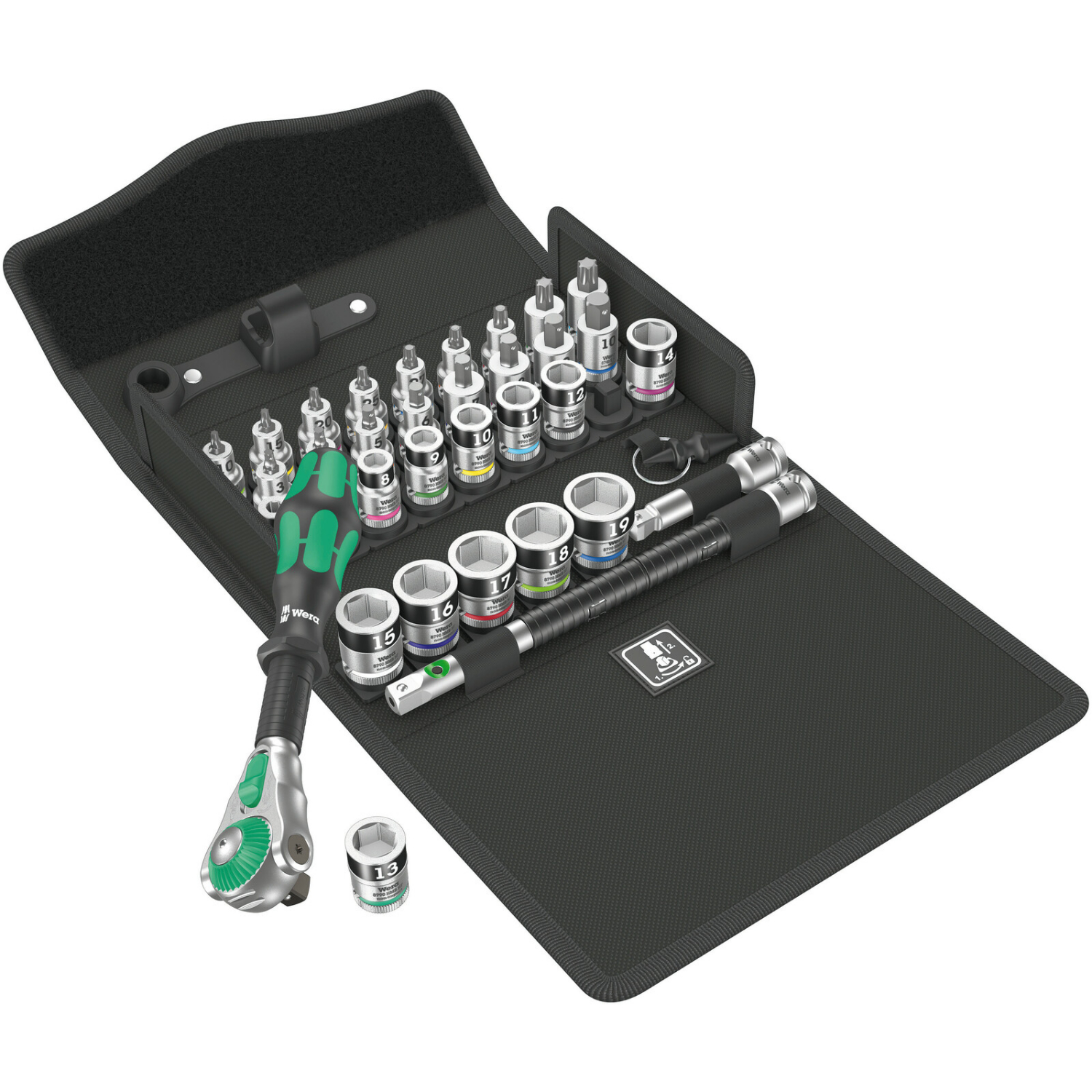 Wera 8100 SB All-in Zyklop 35-delige Speed-ratelset - 3/8