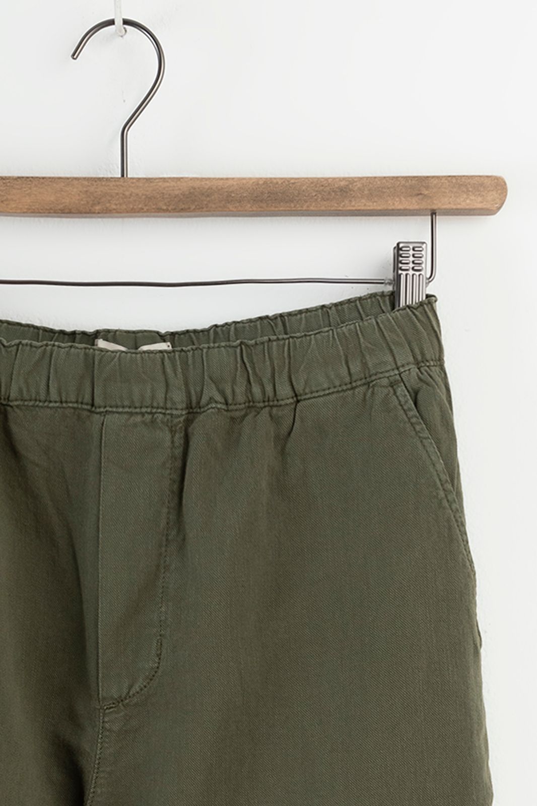 Groene broek met elastische taille