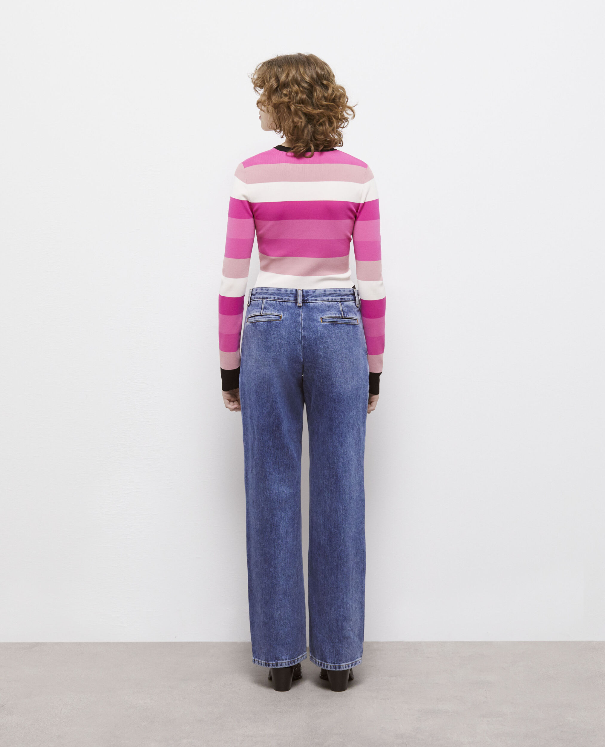 Jean large bleu
