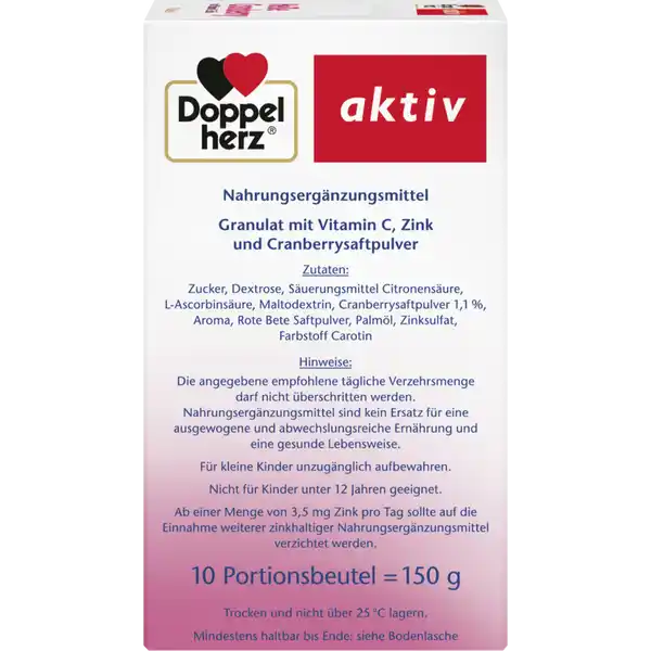 Heiße Cranberry mit Vitamin C + Zink