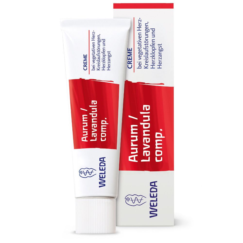 Aurum/Lavandula comp. - Creme bei Herzrasen, Herzklopfen und Herzangst, Einreibung zur Beruhigung