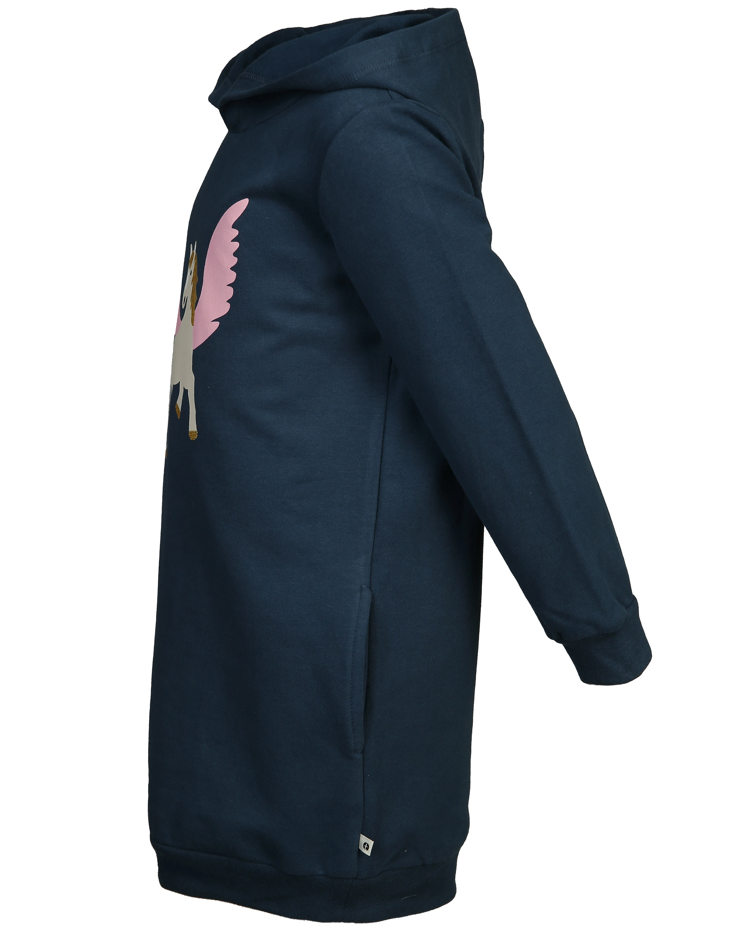 Sweat-Kleid PEGASUS mit Kapuze in dunkelblau