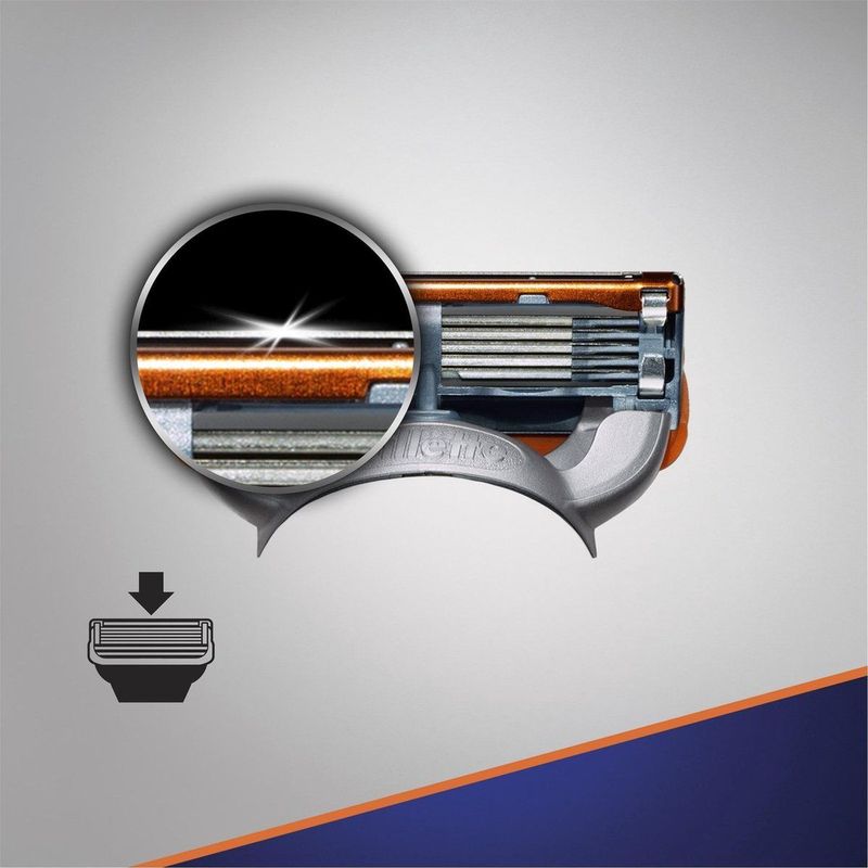 Gillette Fusion5 Power Scheermesjes Mannen - 4 stuks