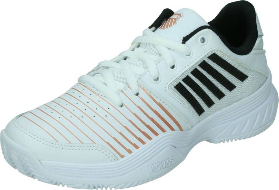K-Swiss Court Express hb tennisschoenen wit zwart rosé