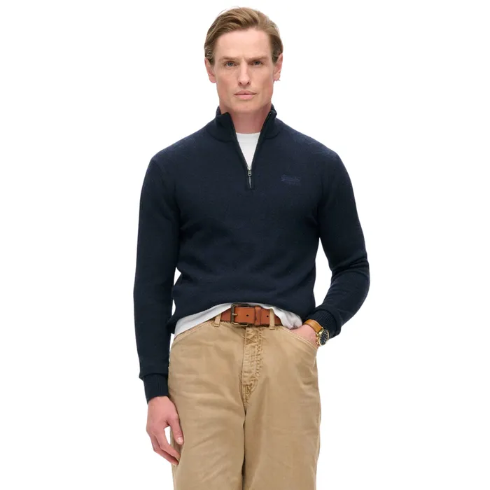 Superdry Essential Knit Henley Trui Heren