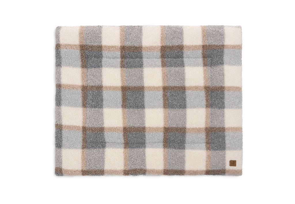 rechthoekig boxkleed Check Boucle