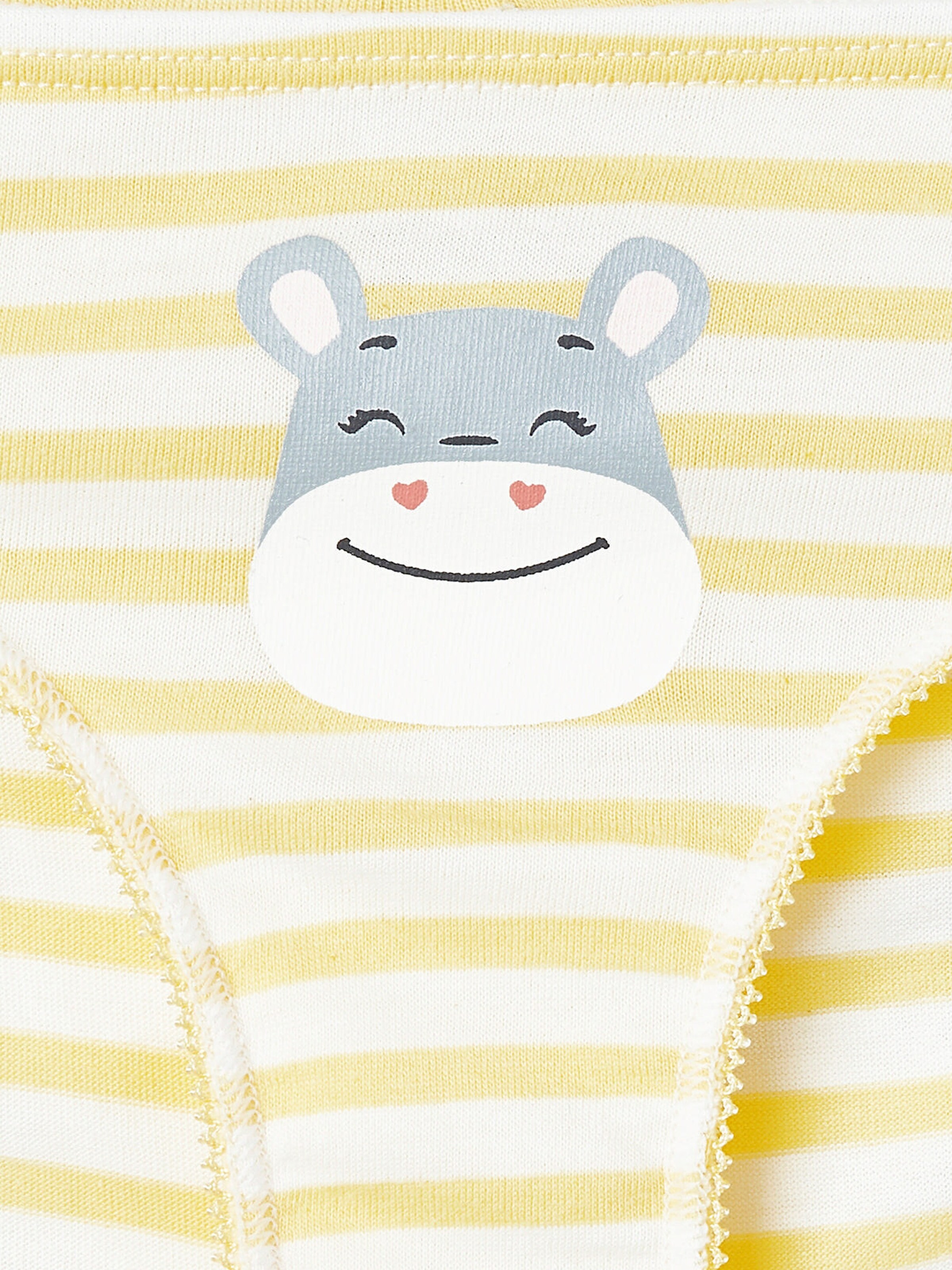 Vertbaudet 7er-Pack Mädchen Slips mit Tiermotiven weiß
