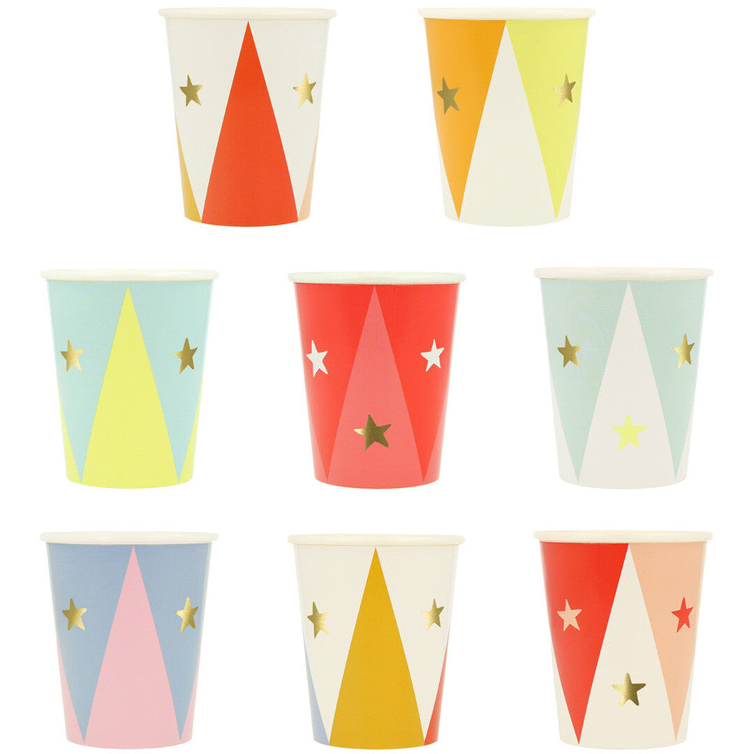 Meri meri bekers circus – 8st