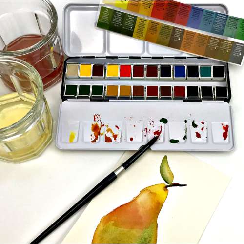 DANIEL SMITH Aquarell-Sets, halbe Näpfchen