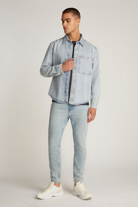 Calvin Klein blauwe heren overhemd