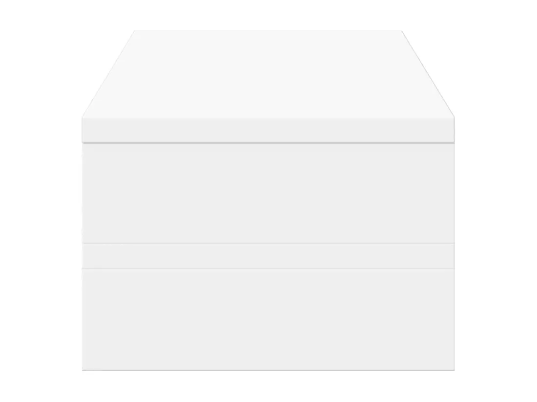 Support de moniteur blanc 54x22x15 cm bois d'ingénierie