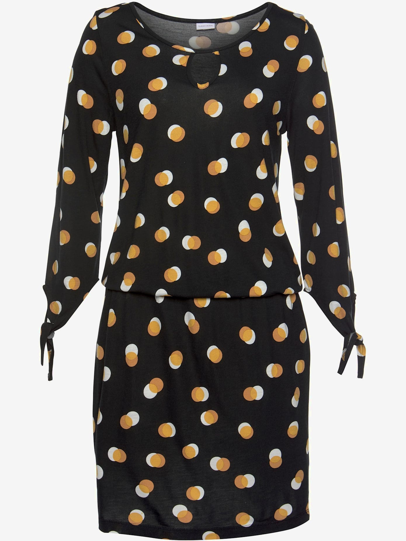 Robe en jersey robe d'été courte à manches 3/4