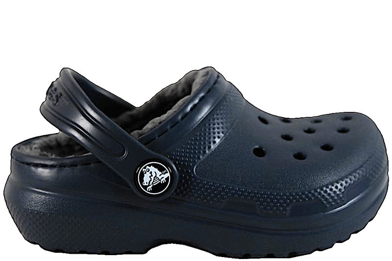 CROCS CLASSIC LINED CLOG K MØRKEBLÅ