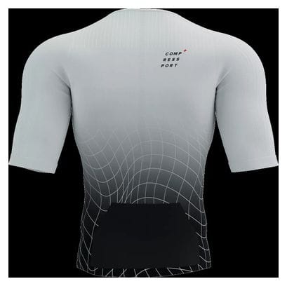 Maillot manches longues Compressport Tri Postural Aero SS Top Noir/ Blanc