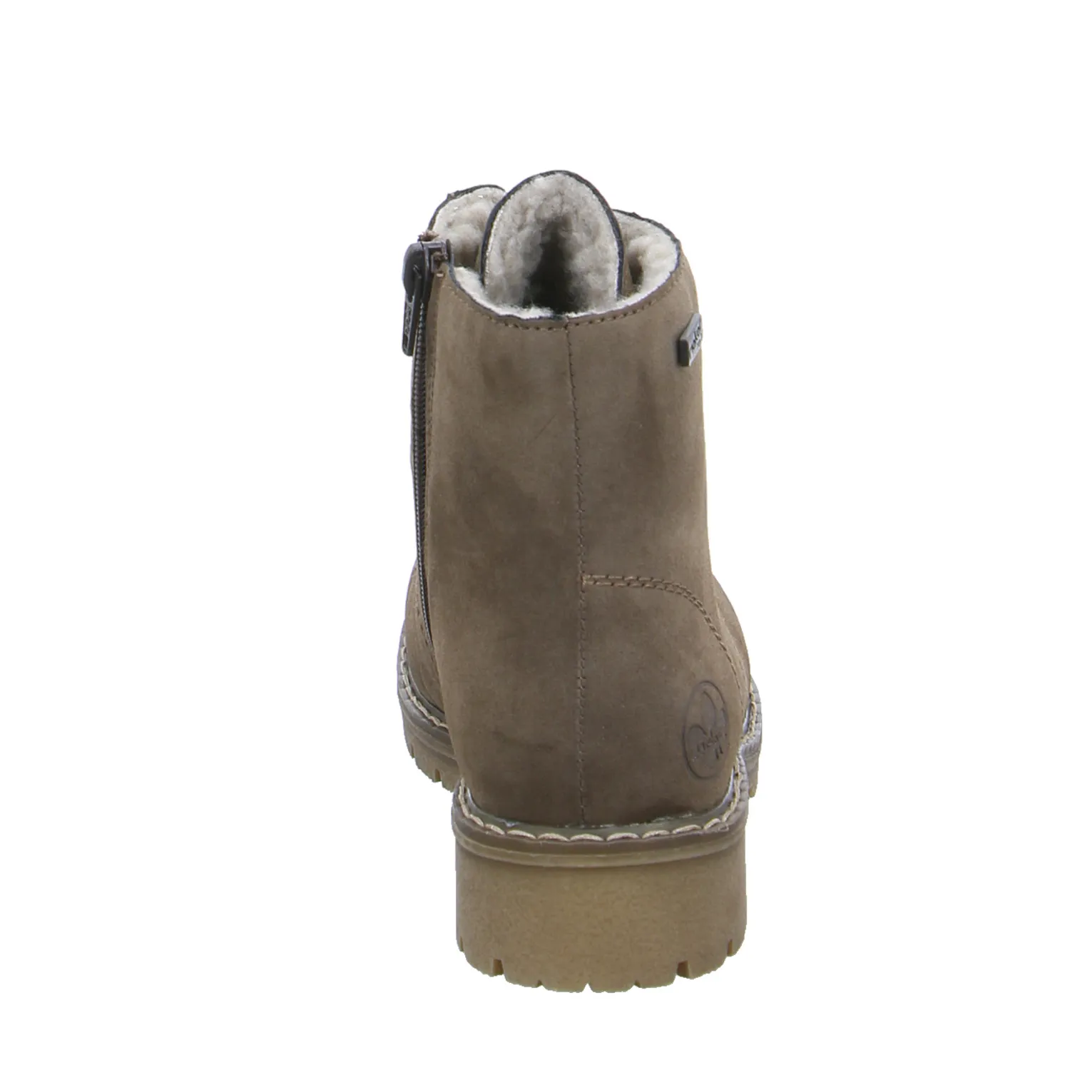 RIEKER Boot Mittelbraun Lederimitat  mit Tex-Membrane