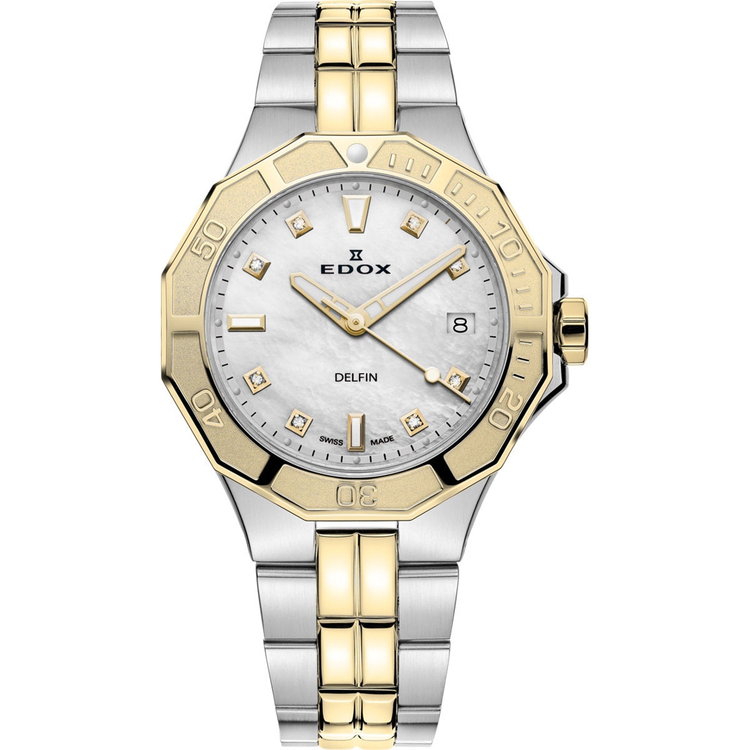 Edox Delfin Diver Date 38 Diamonds