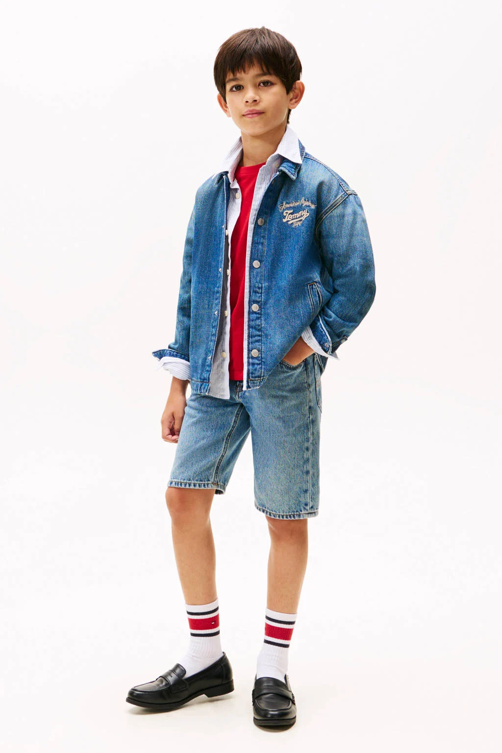 Tommy Hilfiger spijkerjas medium blue denim