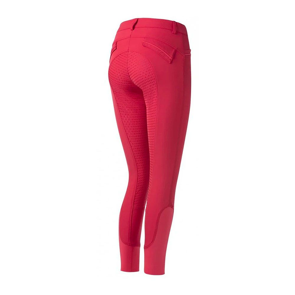 Equitheme MICRO - Pantalon fond de peau siliconé Femme rouge