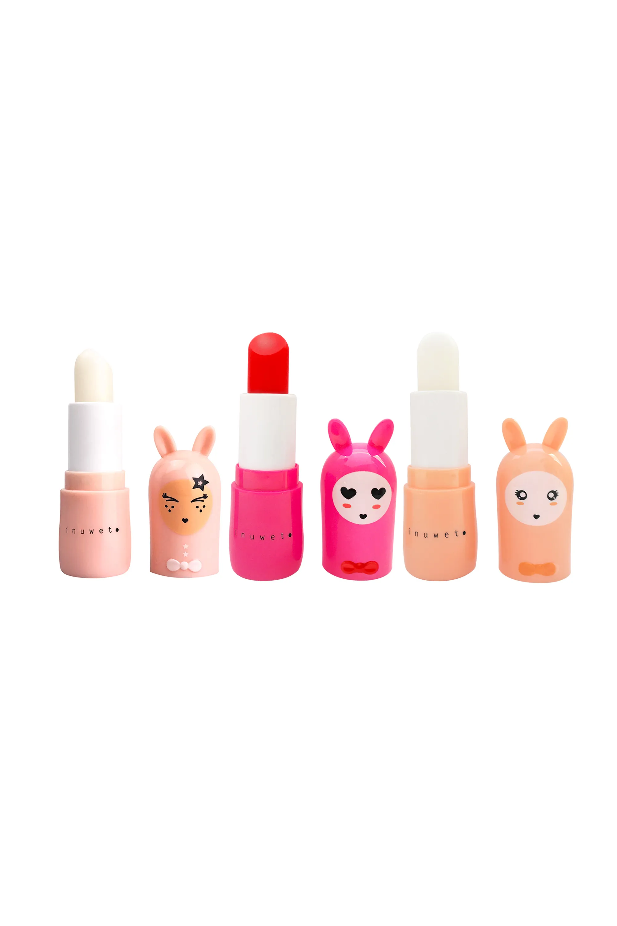 Inuwet (In Unicorn We Trust) Trio de baumes à lèvres Bisous-10.5 g