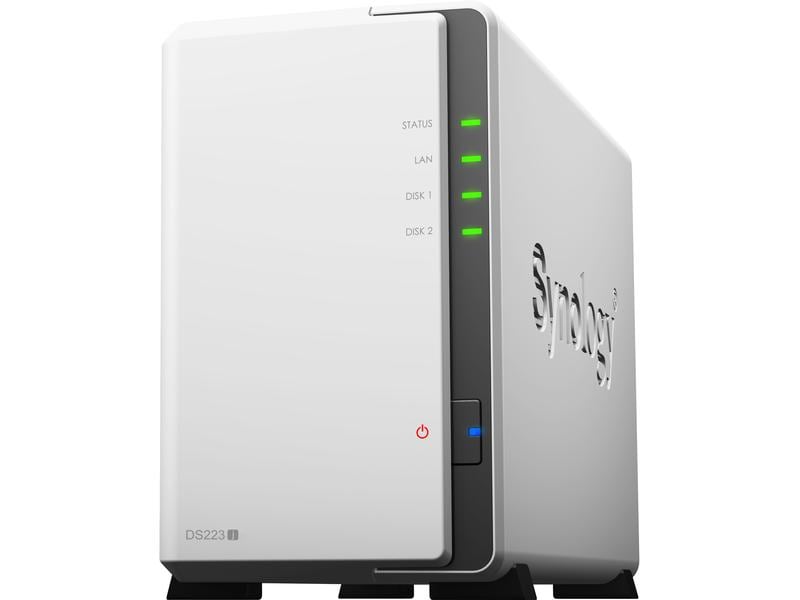 Synology NAS DS223j 2-bay Seagate Ironwolf 12 TB NAS mit 2 Laufwerkschächten