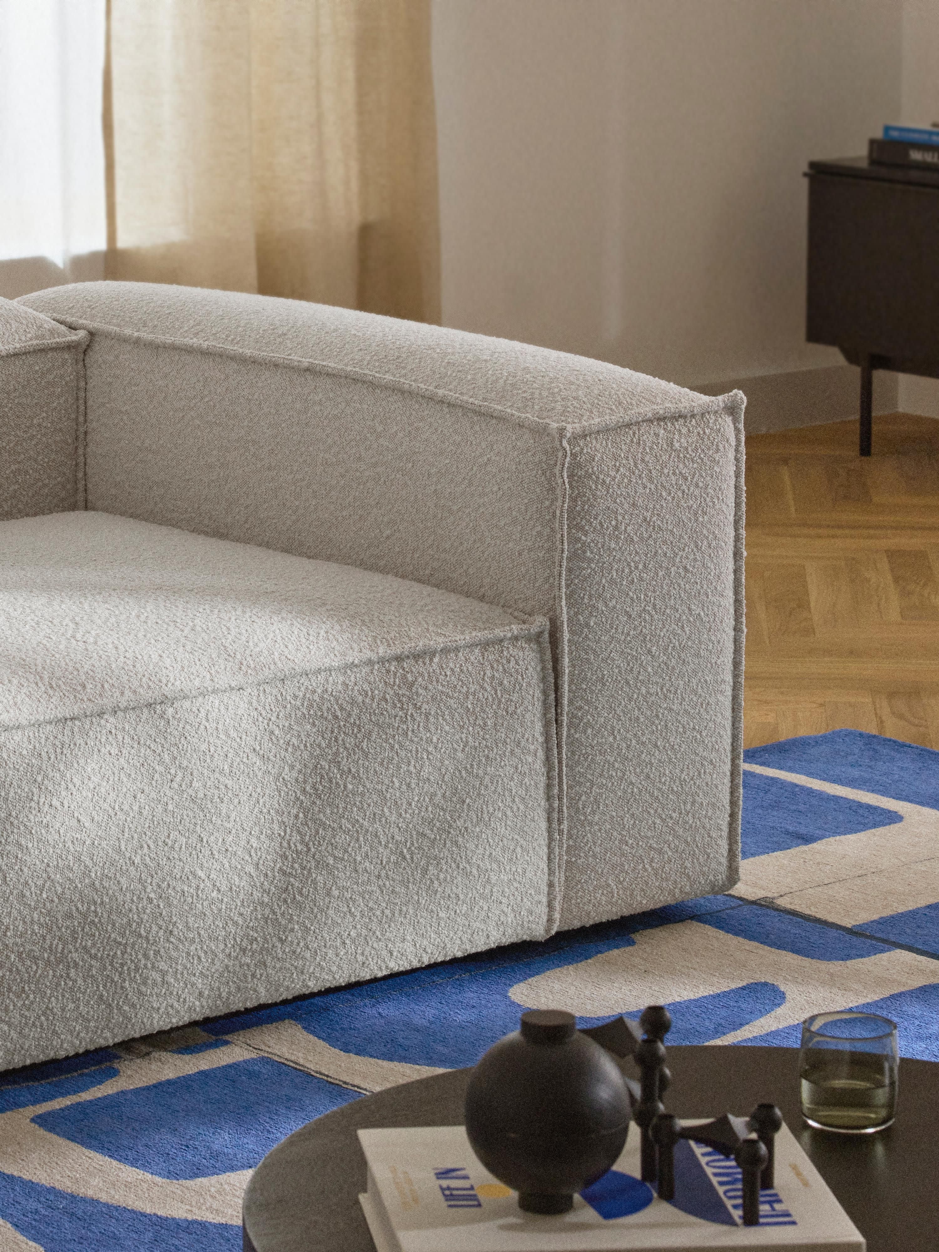 Modulaire bank Lennon (4-zits) uit bouclé