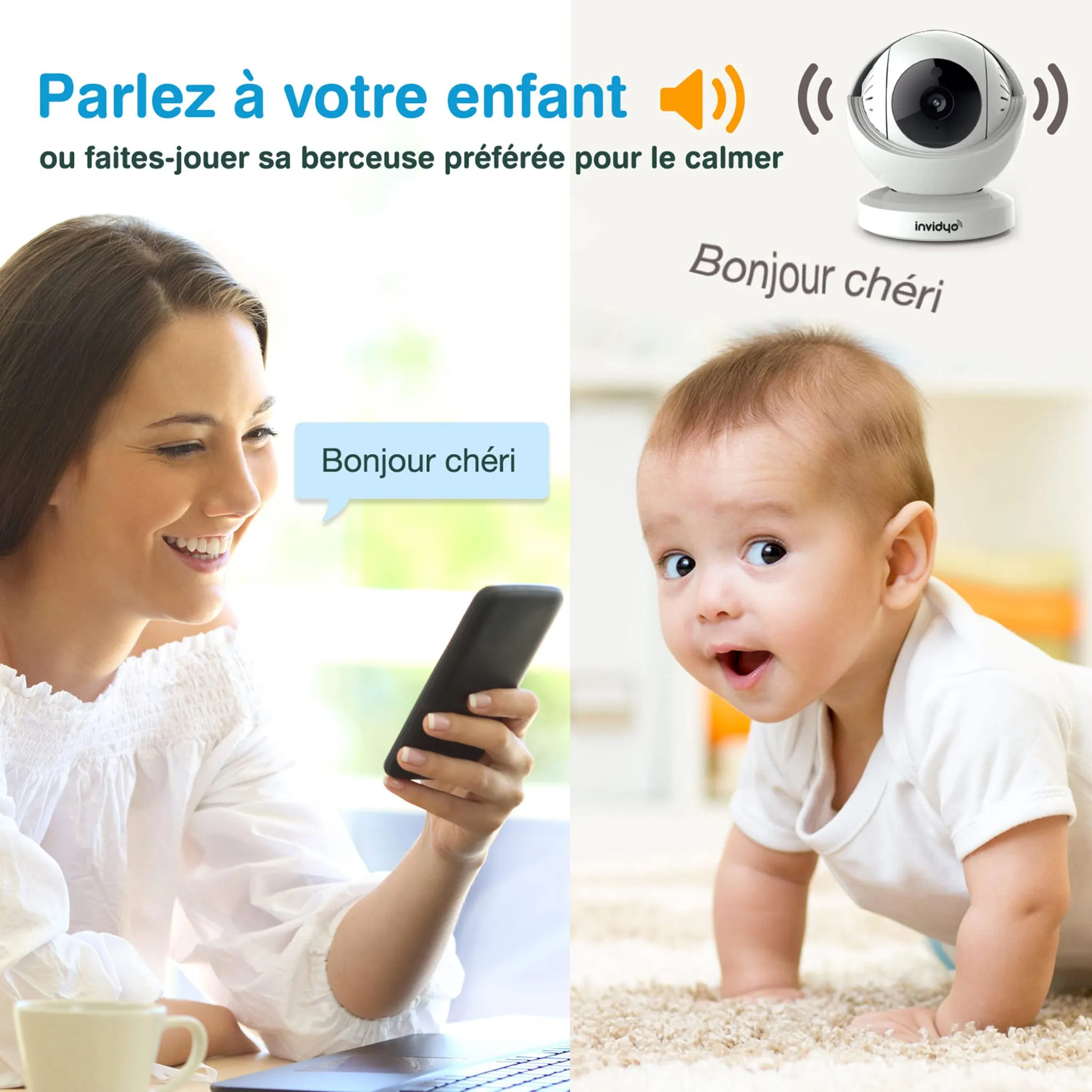 Invidyo Moniteur Caméra Wi-Fi